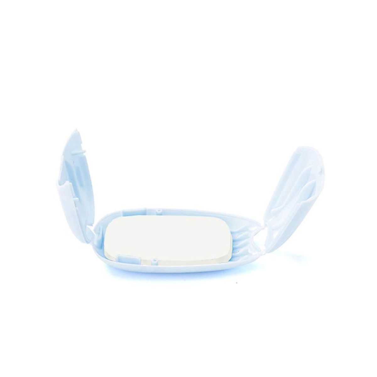 GENERICO - mini hojas de papel de jabón de viaje portátiles celeste.