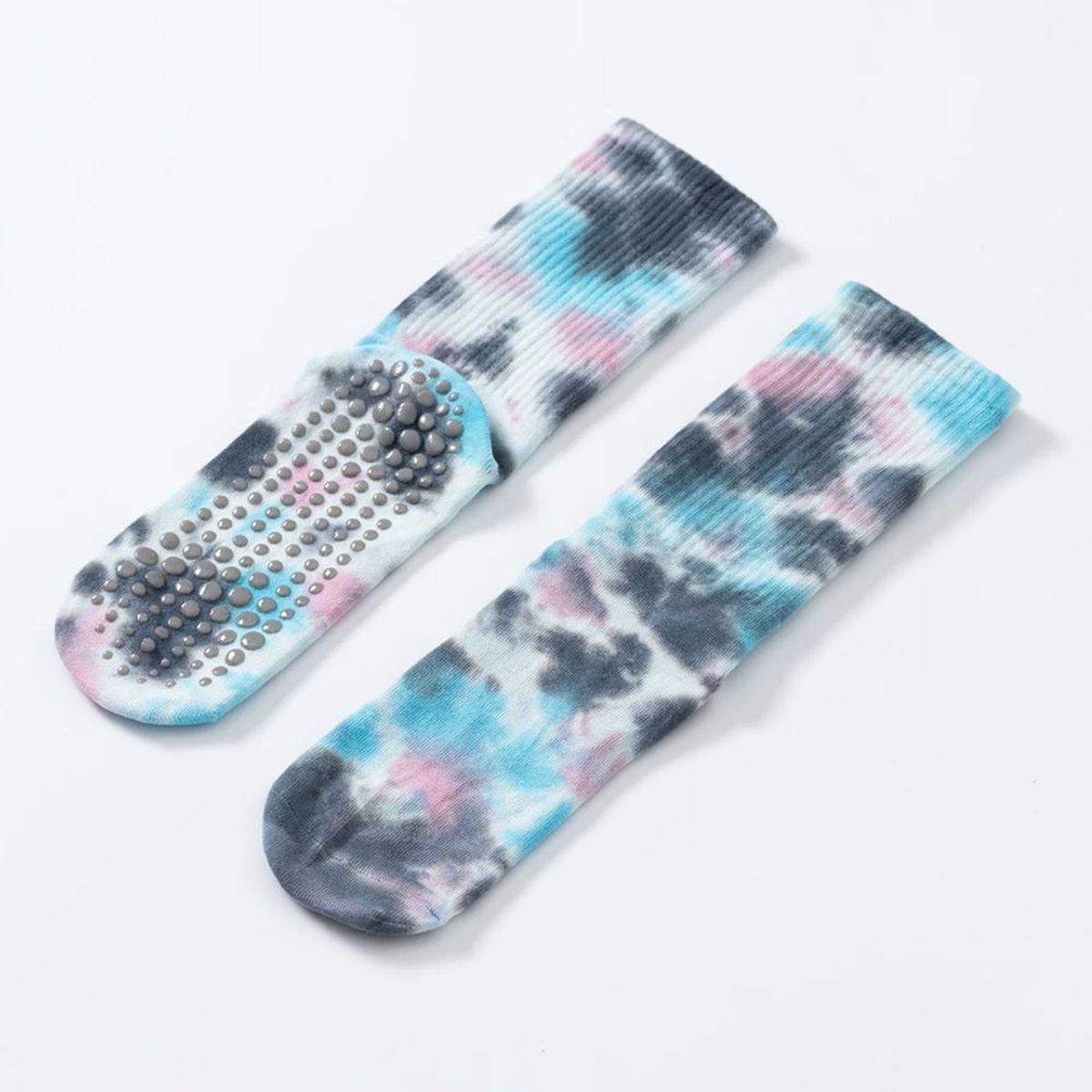 GENERICO - Medias Mujer Antideslizantes Deportivas Grip Coloridas -M2