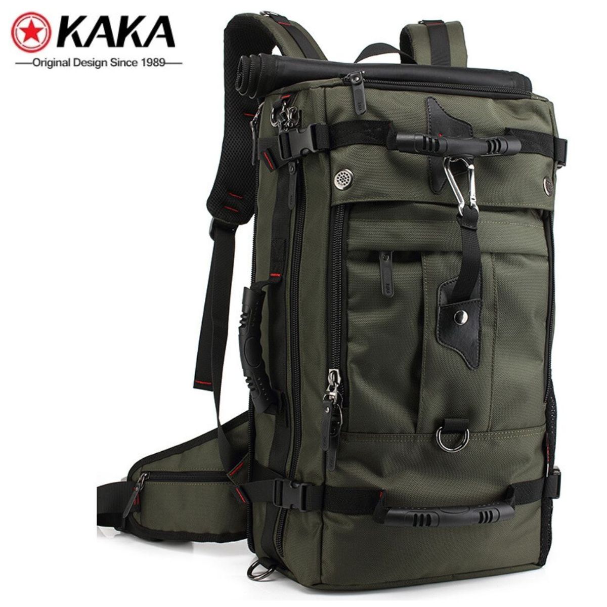 KAKA - Mochila KAKA Viaje Gran Capidad Outdoor 2070 Verde 40L