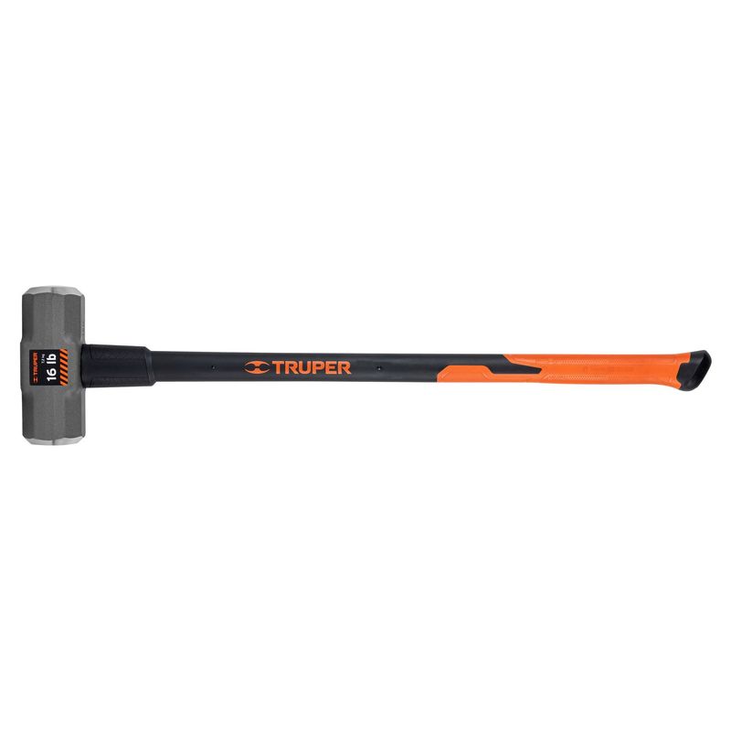 TRUPER - Comba octagonal 16 lb mango fibra de vidrio 36" truper