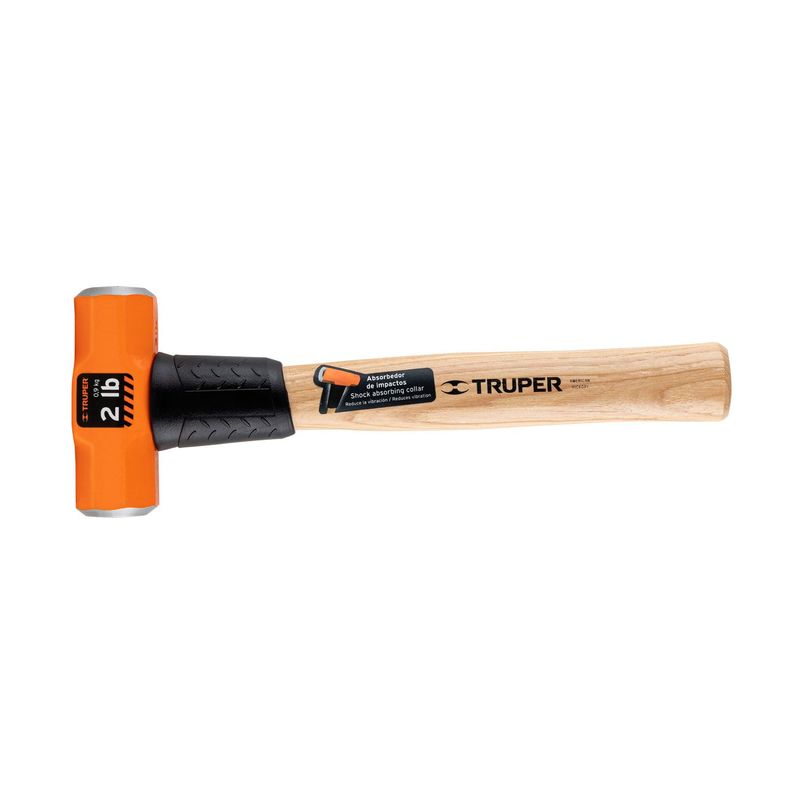 TRUPER - Comba octagonal 2 lb mango de madera 12" truper