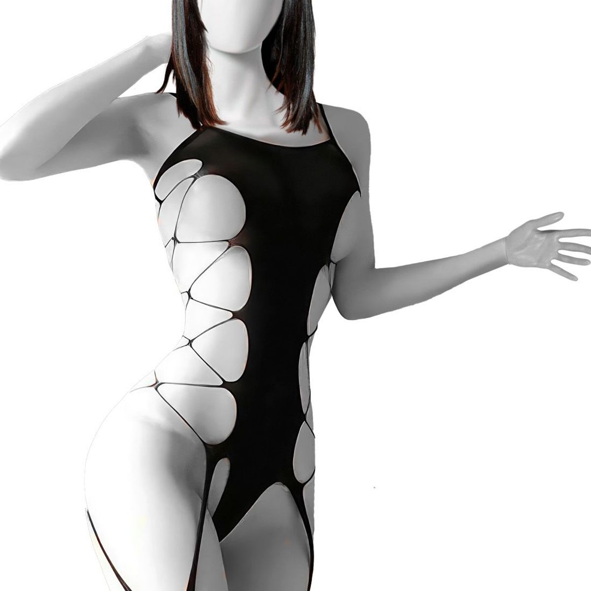 GENERICO - LENCERIA EXCLUSIVA Body de Cuerpo Completo Detalles Cruzados