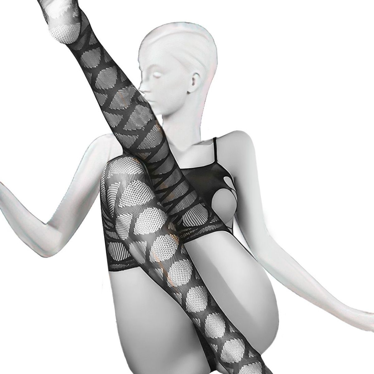 GENERICO - LENCERIA EXCLUSIVA Body de Cuerpo Completo Detalles Cruzados