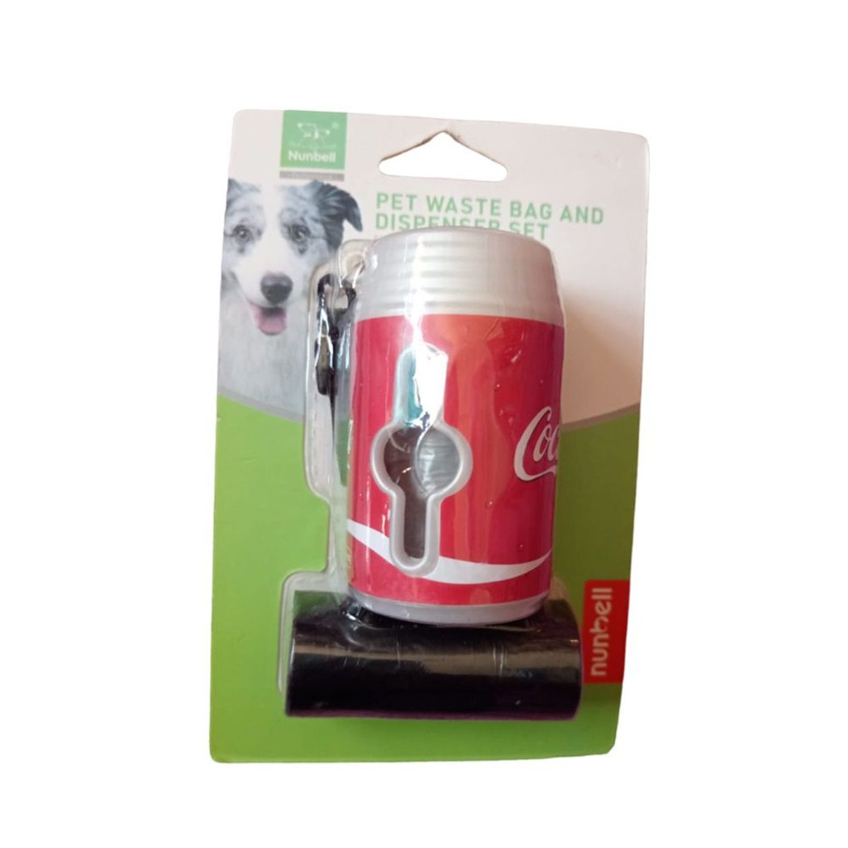 GENERICO - Dispensador bolsas biodegradables lata de gaseosa y 2 rollos