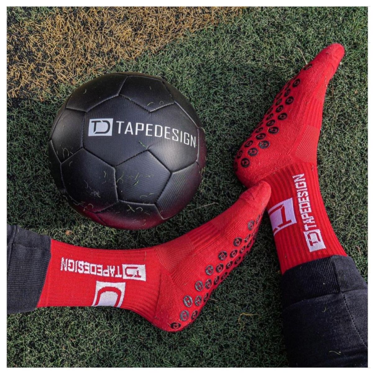 GENERICO - Medias Largas de Compresión Deportivas Rojo