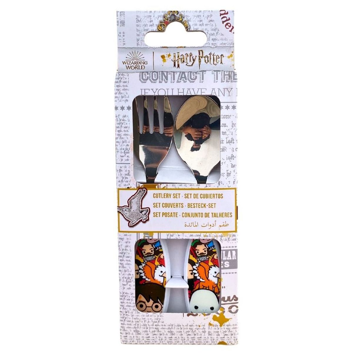 HARRY POTTER - Set Cubiertos Metal Niño Harry Potter