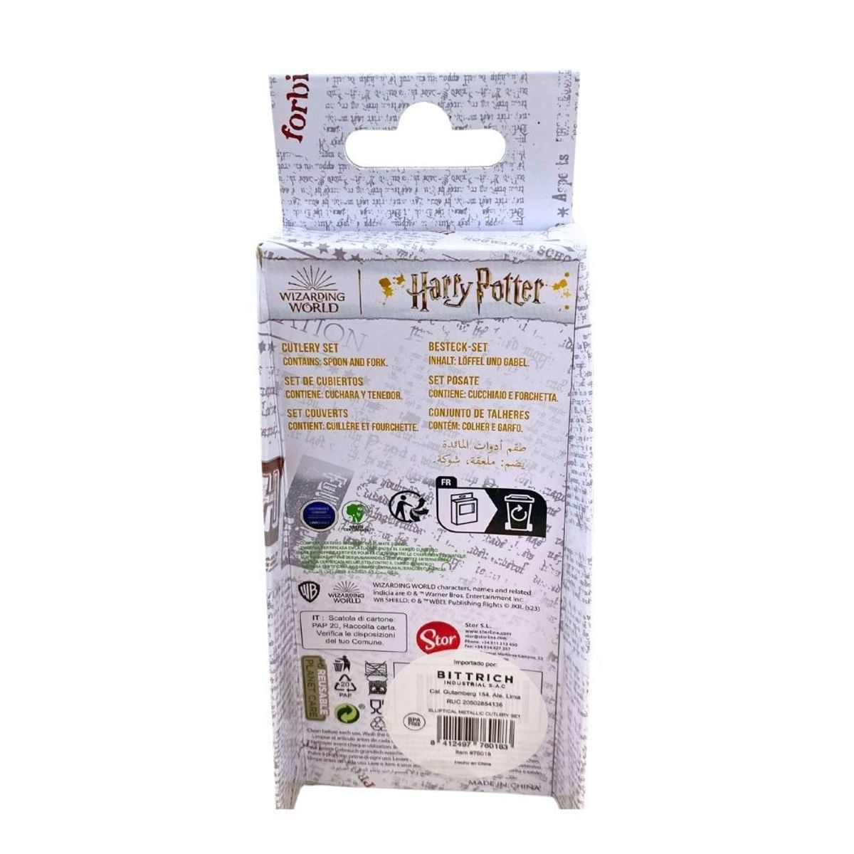 HARRY POTTER - Set Cubiertos Metal Niño Harry Potter