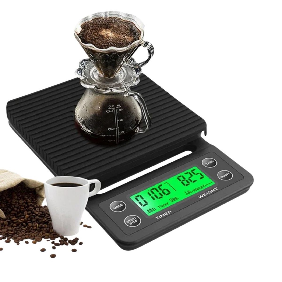 GENERICO - Balanza Digital Para Cafe Profesional Temporizador 3kg01g