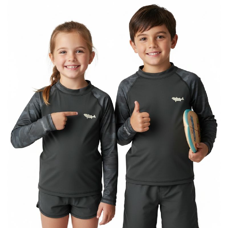 M YOWIE - Camiseta de Licra UV Black Tide Kids