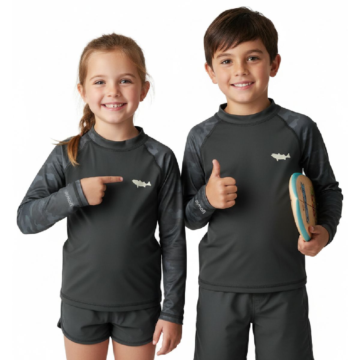 M YOWIE - Camiseta de Licra UV Black Tide Kids