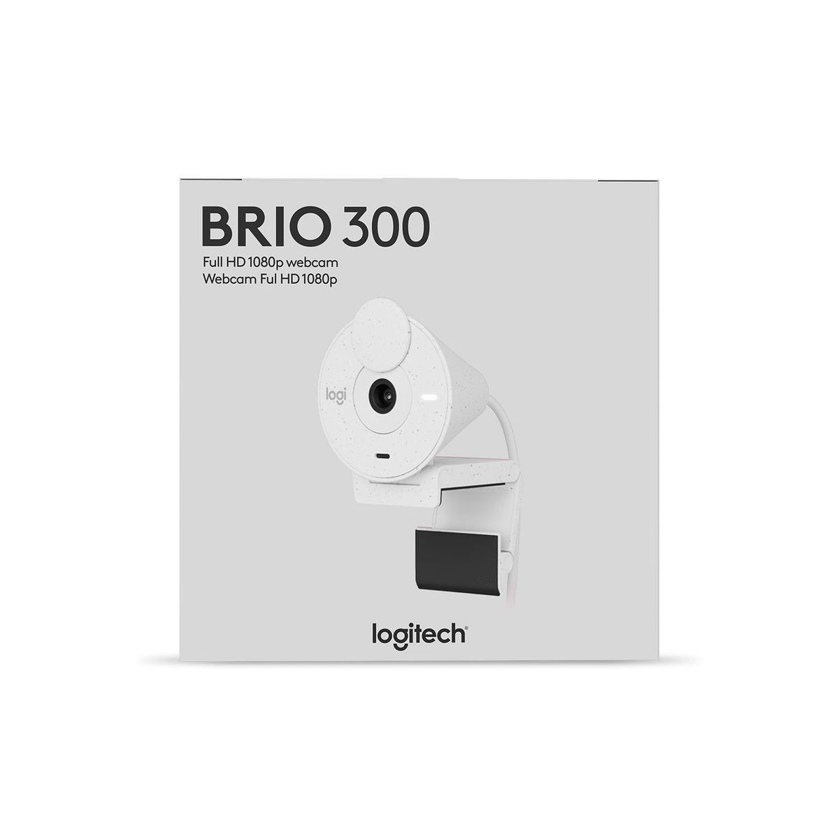 LOGITECH - Camara Logitech Brio 300 Fhd 1080P Usb-C White