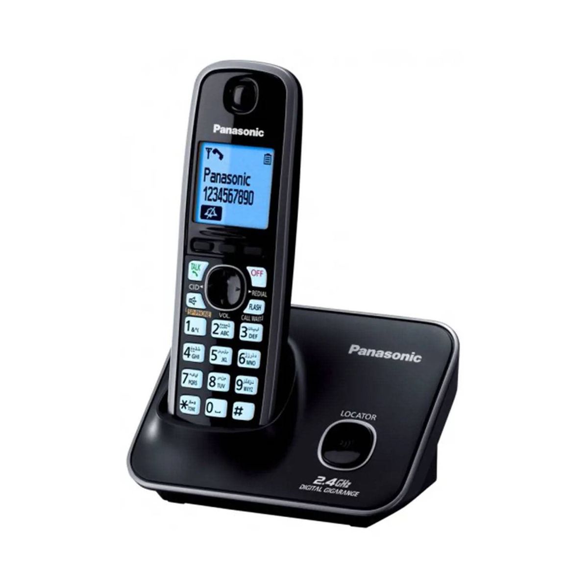 PANASONIC - TELÉFONO FIJO PANASONIC INALÁMBRICO NEGRO KX-TG3711LCB