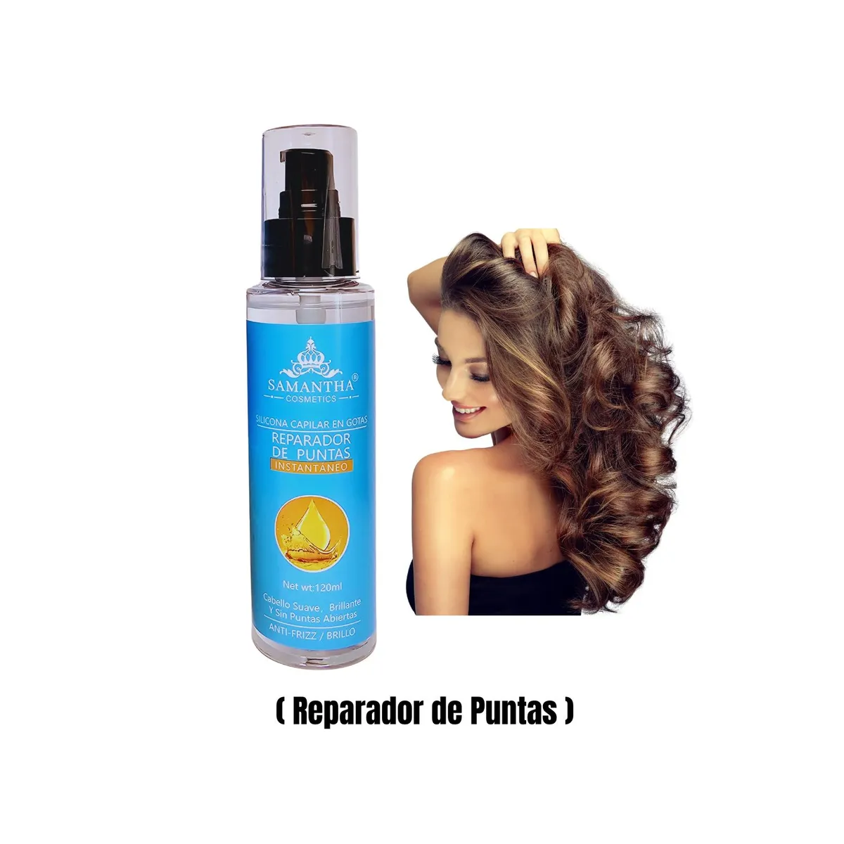 OEM - Silicona Capilar en Gotas Reparador de Puntas Instantáneo de 120ml