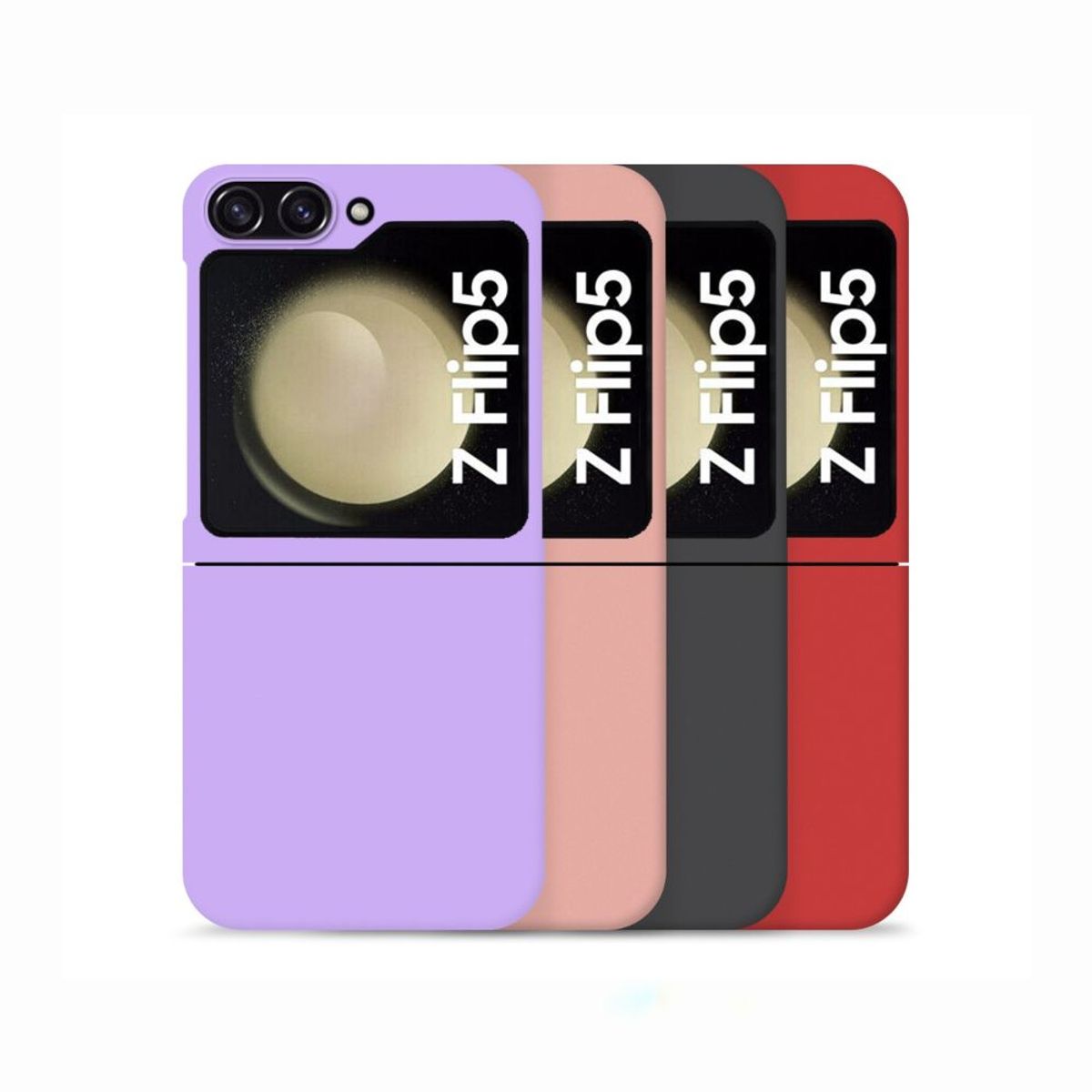 CASE - Funda de silicona para Samsung Galaxy Z Flip 5 - Negro