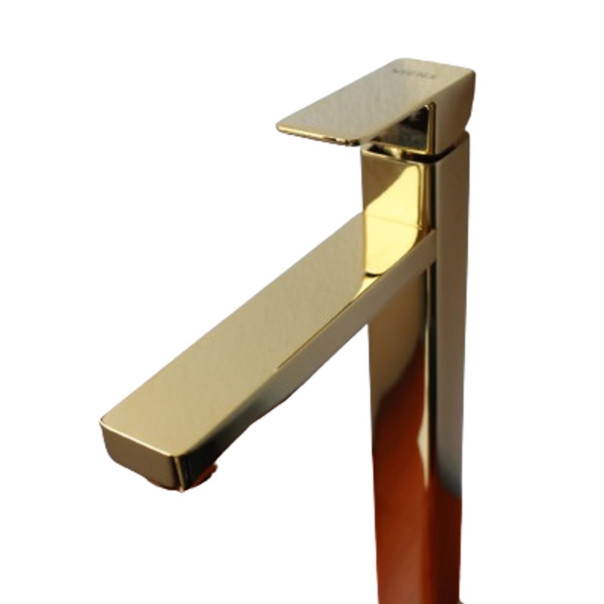 GENERICO - Caño 30 cm Cuadrado Oro Brillante