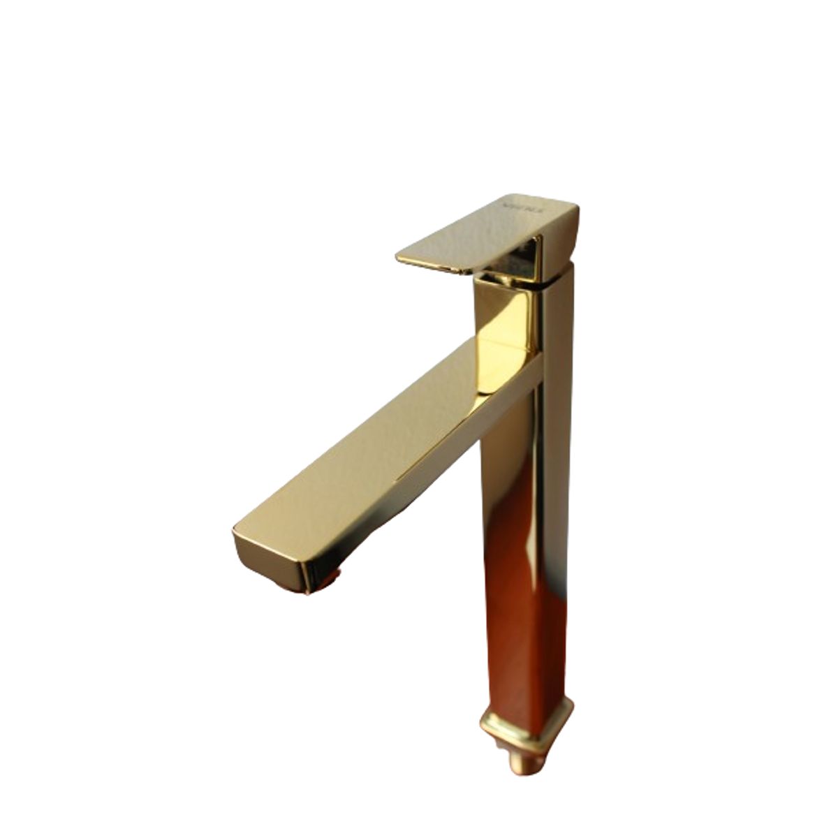 GENERICO - Caño 30 cm Cuadrado Oro Brillante