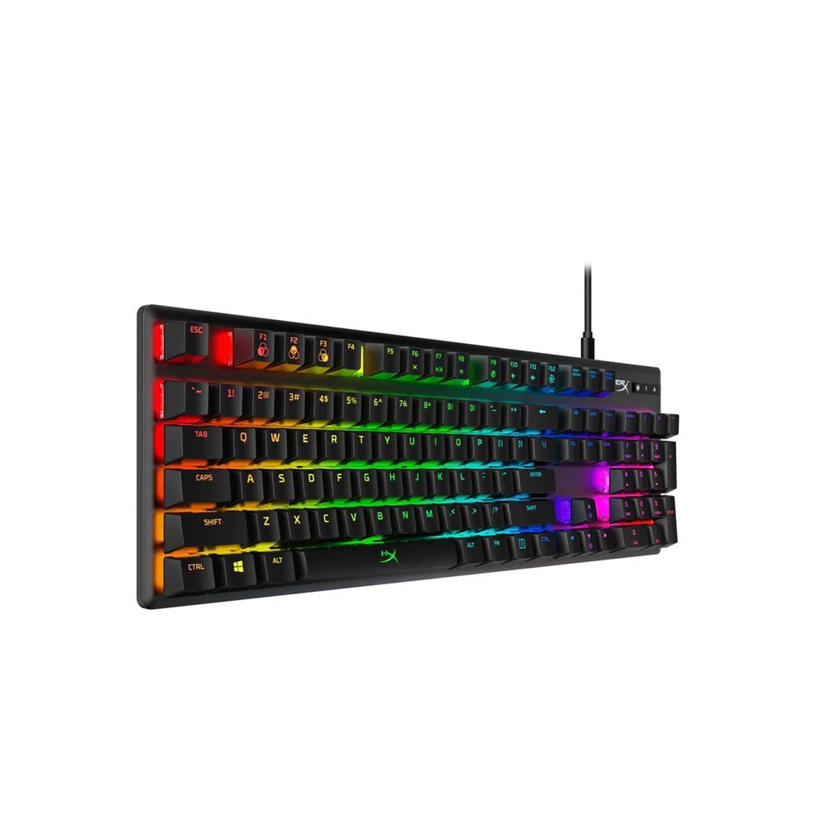 HYPERX - Teclado Gamer HyperX Alloy Origins RGB Mecanico Blue Switches Español