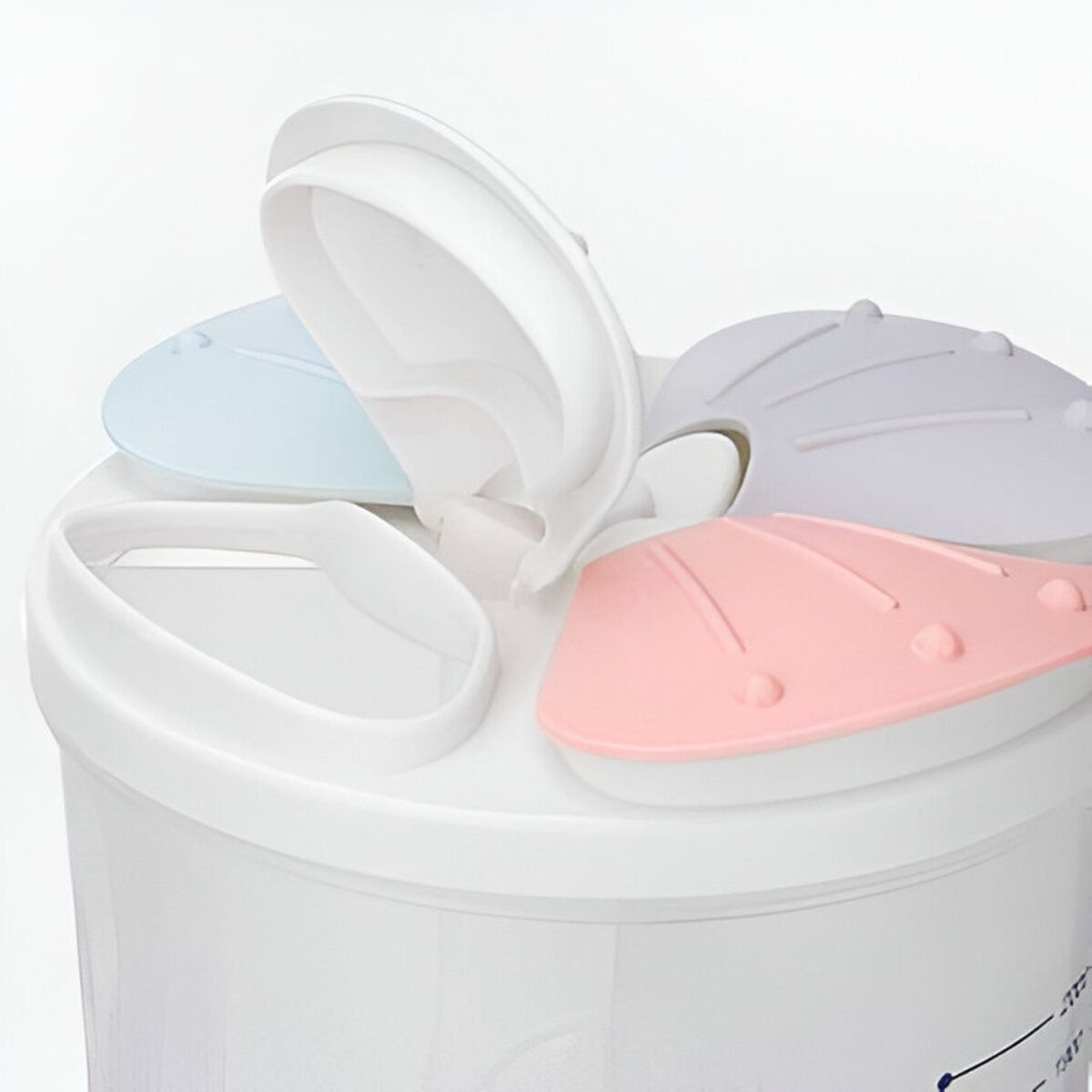 ELMEJORPRECIO - Táper De 4 Divisiones Modelo Redondo De 3000ML