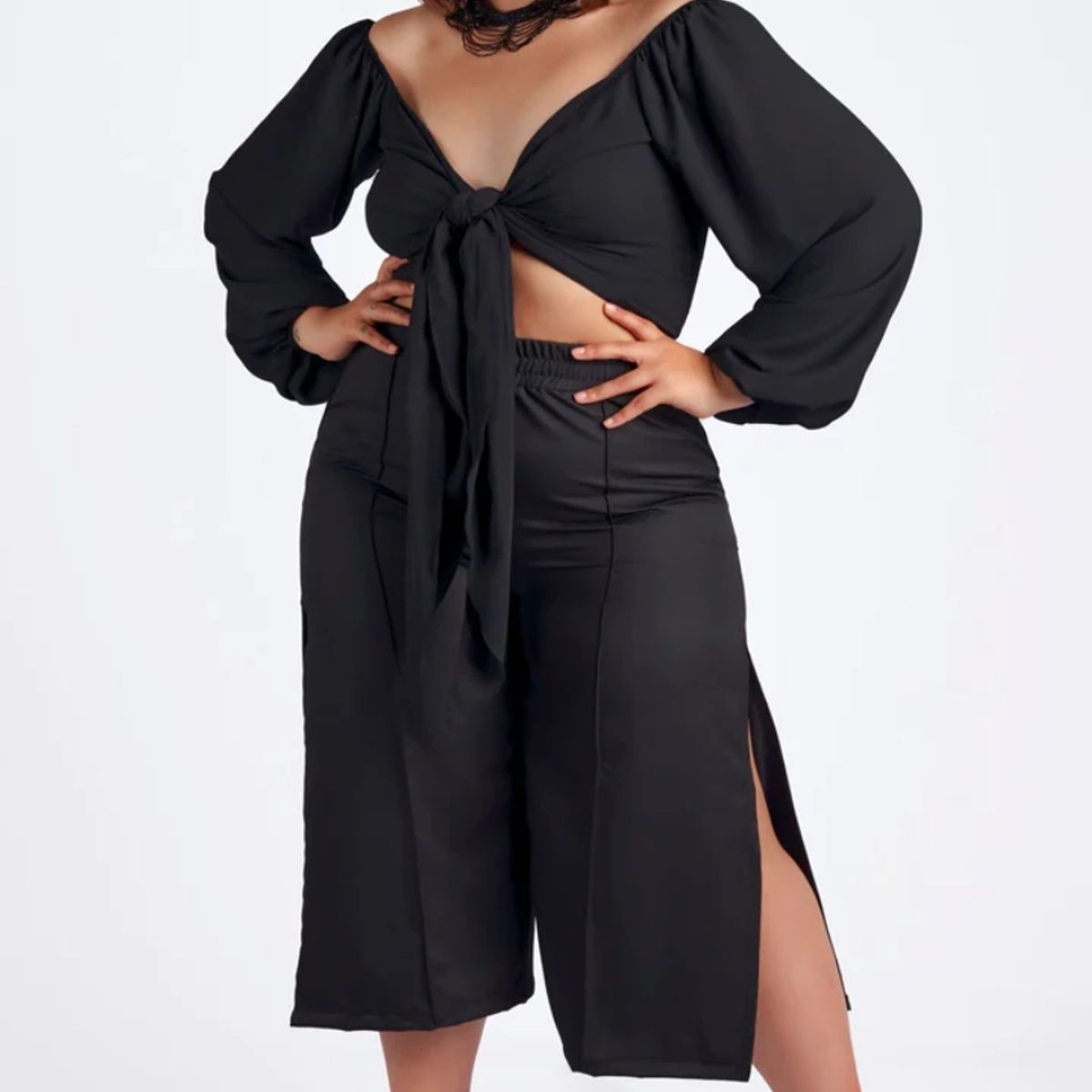 MISS LADY - Pantalón Mujer Pescador Palazzo Julieta