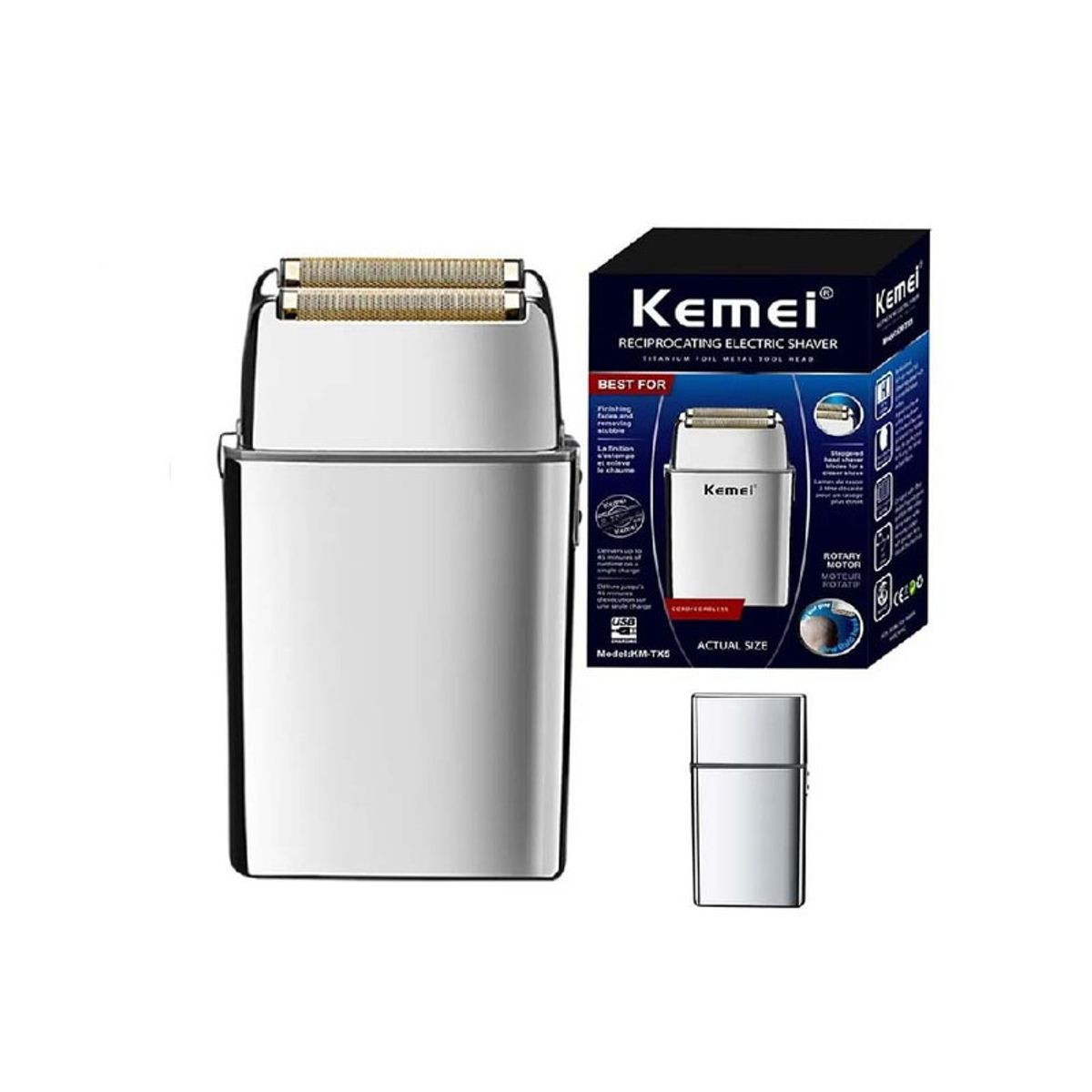 KEMEI - Afeitadora Shaver Profesional KEMEI KM-TX5 Barber