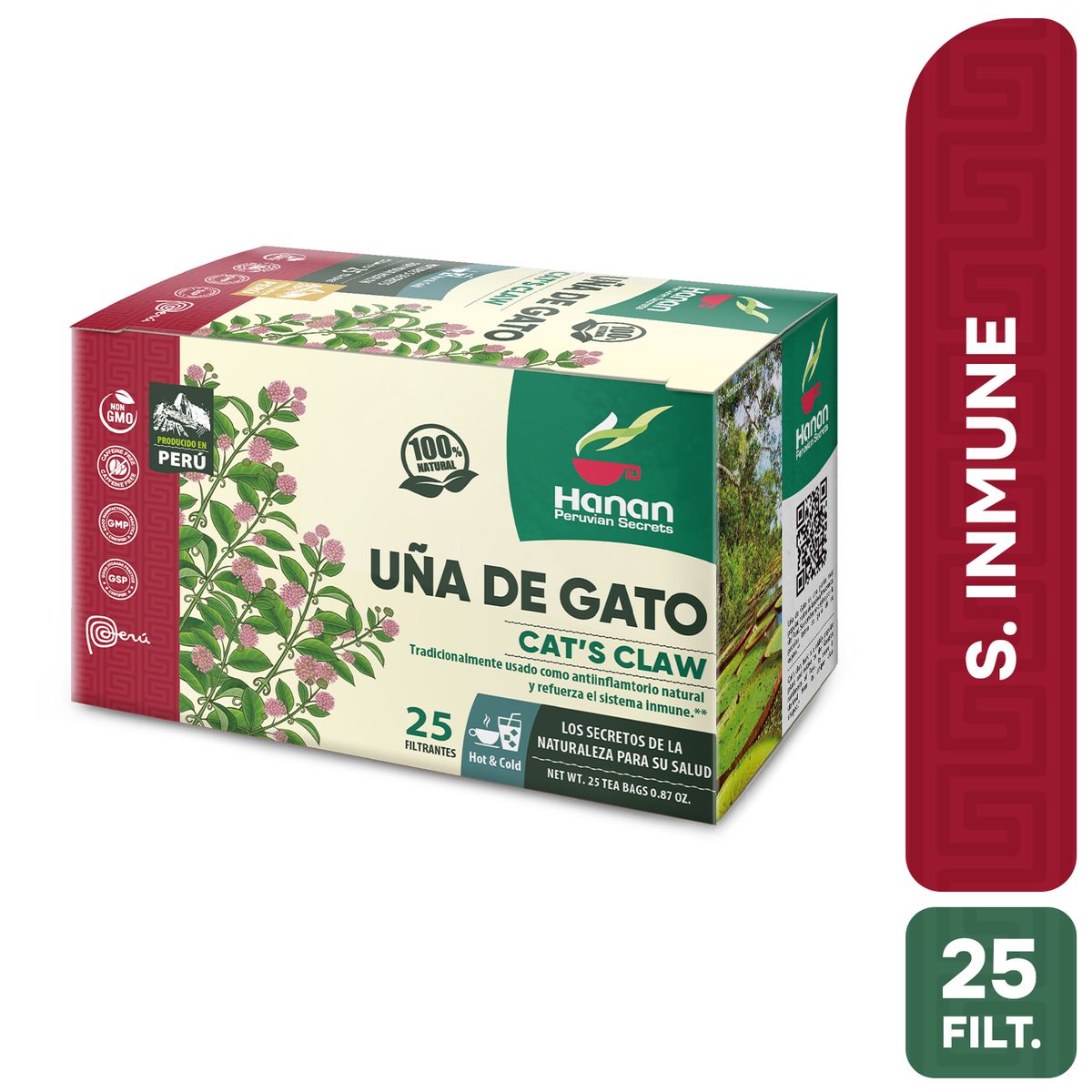 HANAN PERUVIAN SECRETS - Uña de Gato Filtrante Hanan Tripack 25 und