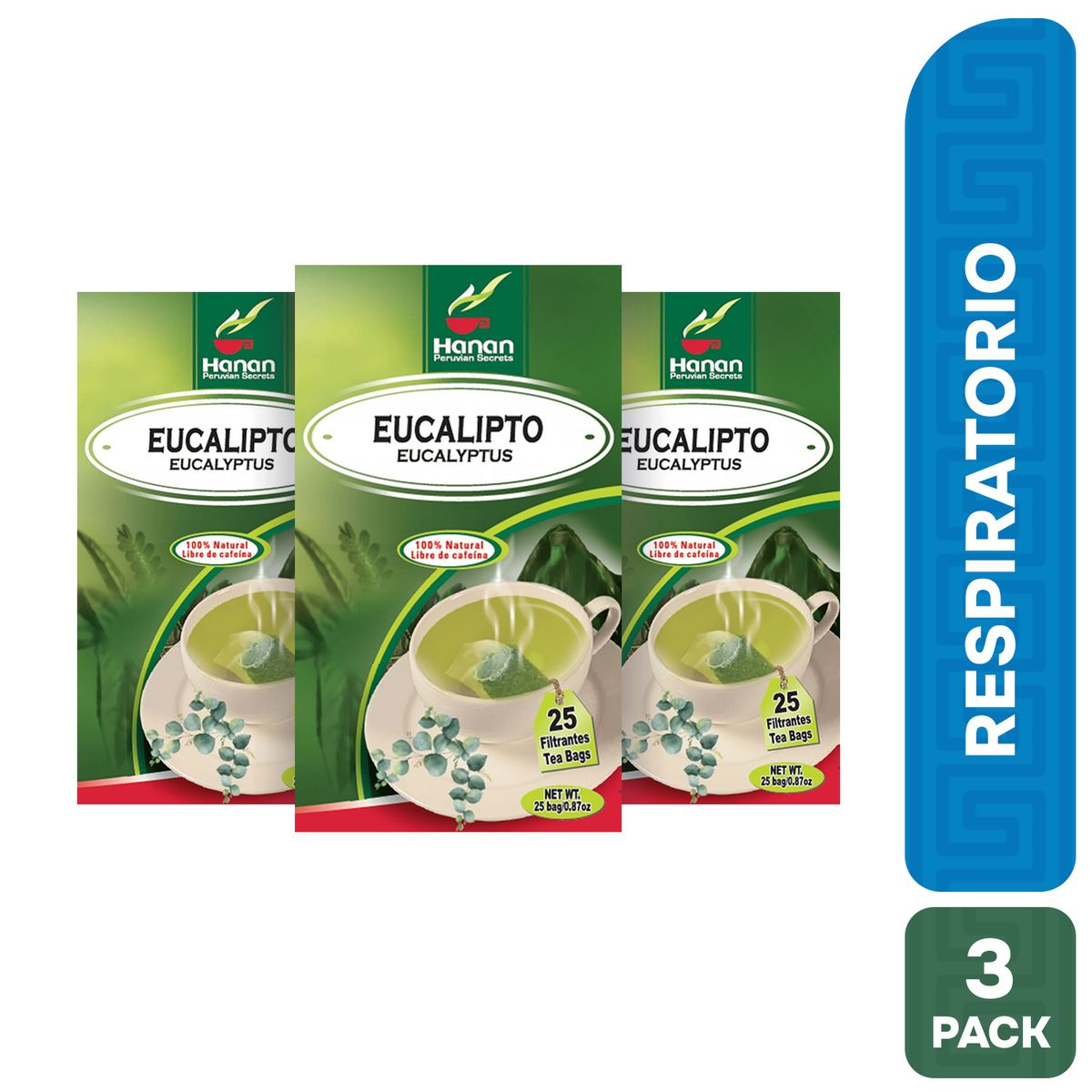 HANAN PERUVIAN SECRETS - Eucalipto Filtrante Hanan Tripack 25 und