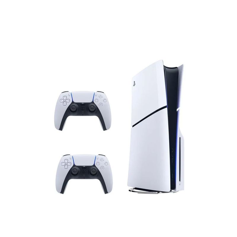 SONY - Consola Playstation 5 Slim Lectora de Discos + Mando Blanco