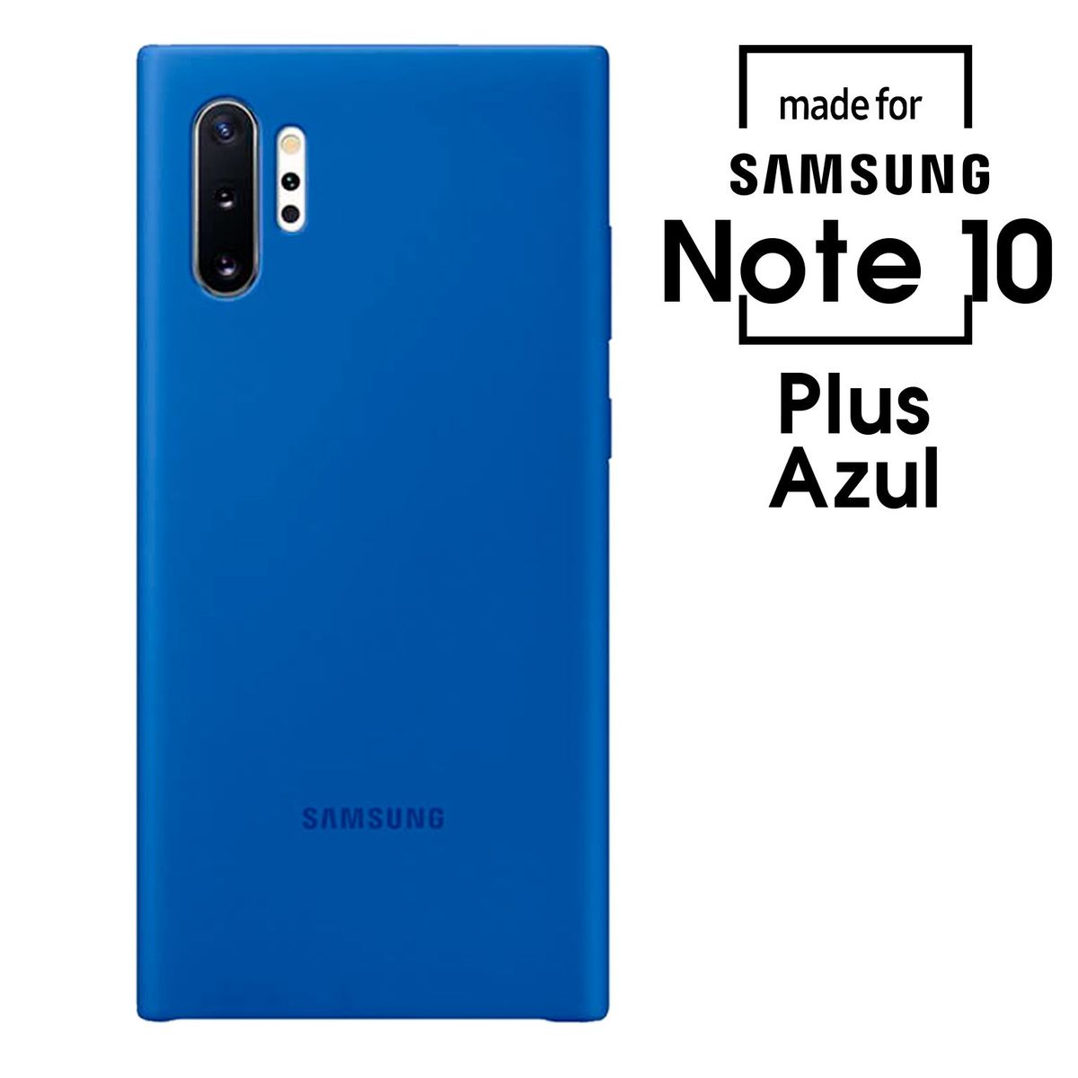 SAMSUNG - Silicone Case Para Samsung Note 10 Plus Azul