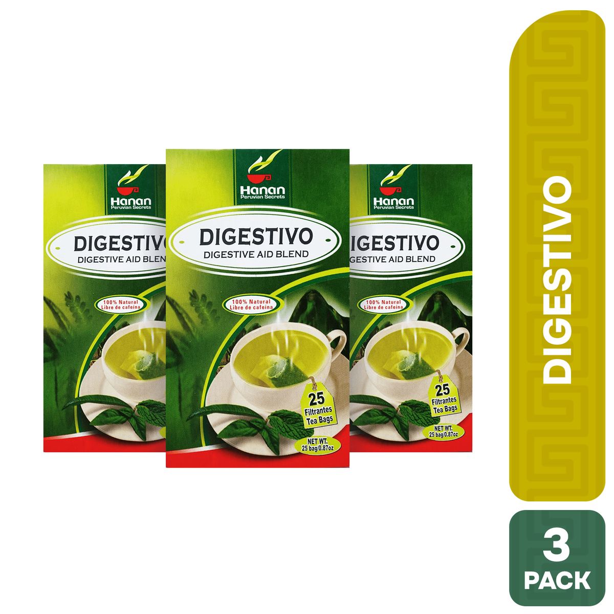 HANAN PERUVIAN SECRETS - Digestivo Filtrante Hanan Tripack 25 und