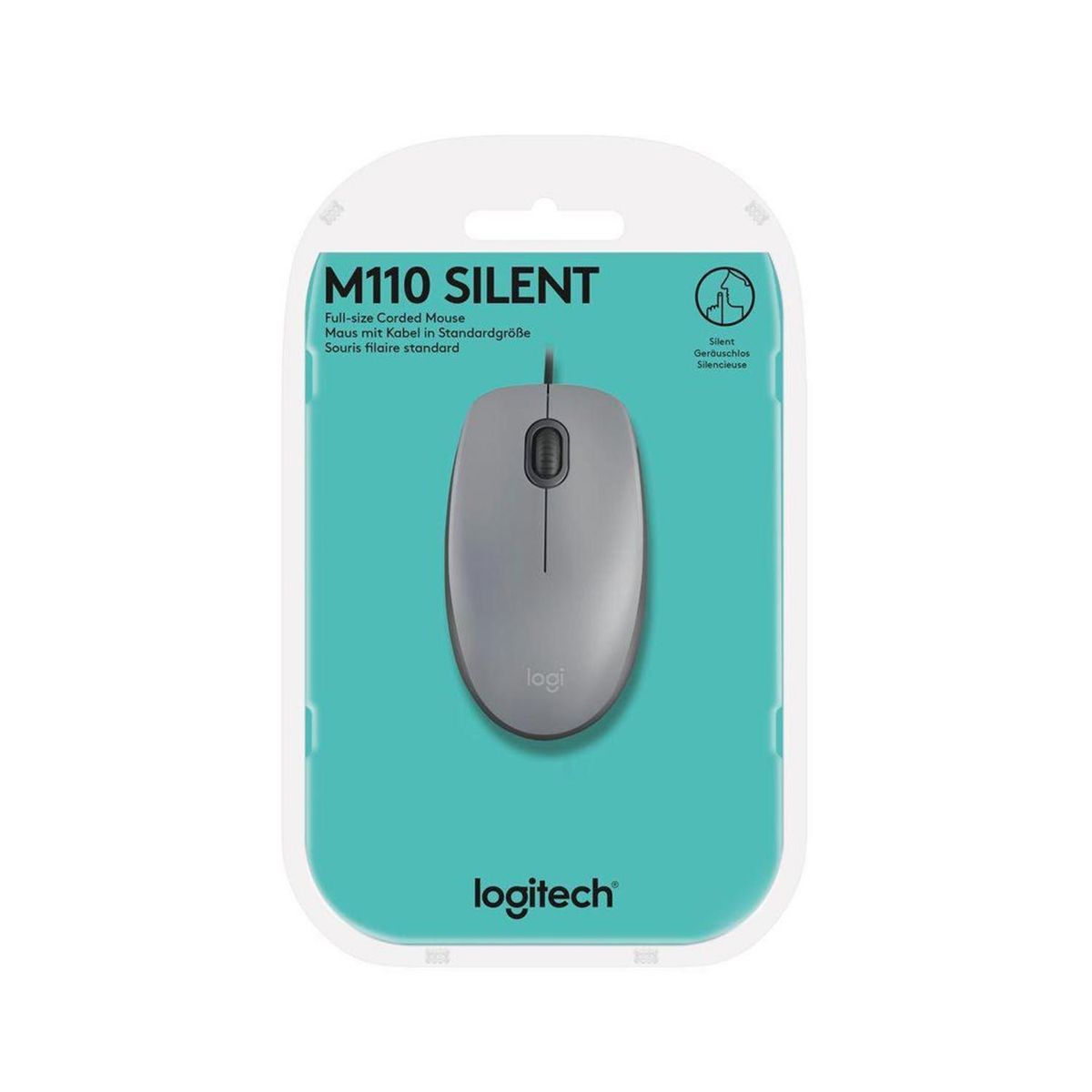 LOGITECH - Mouse Logitech M110 Silent Optico Usb Silver