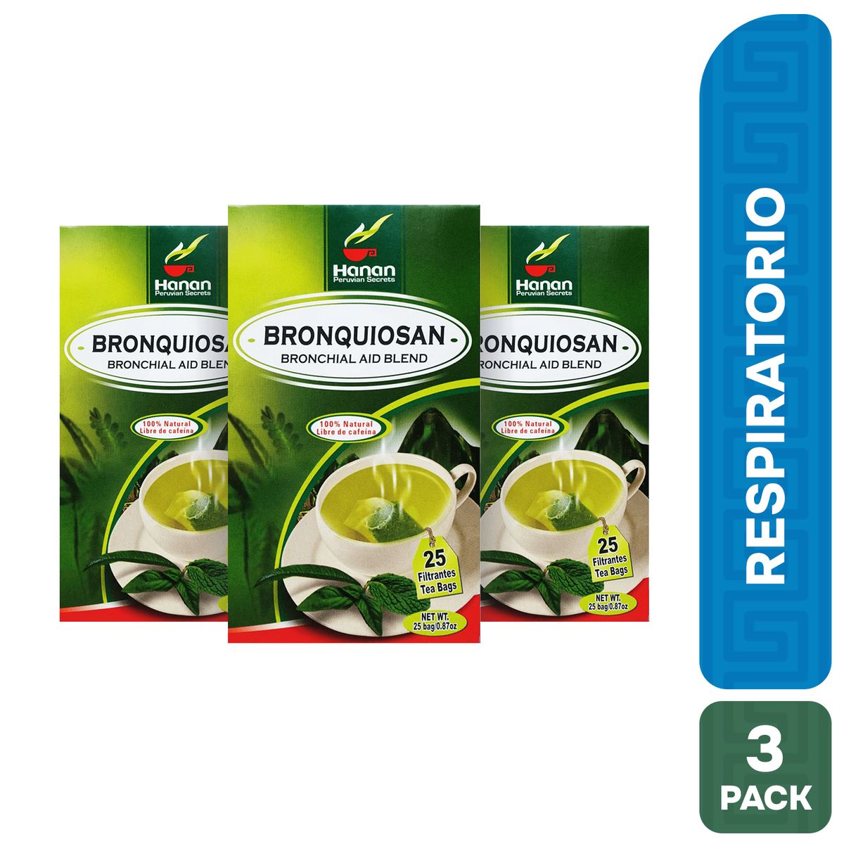 HANAN PERUVIAN SECRETS - Bronquiosan Filtrante Hanan Tripack 25 und