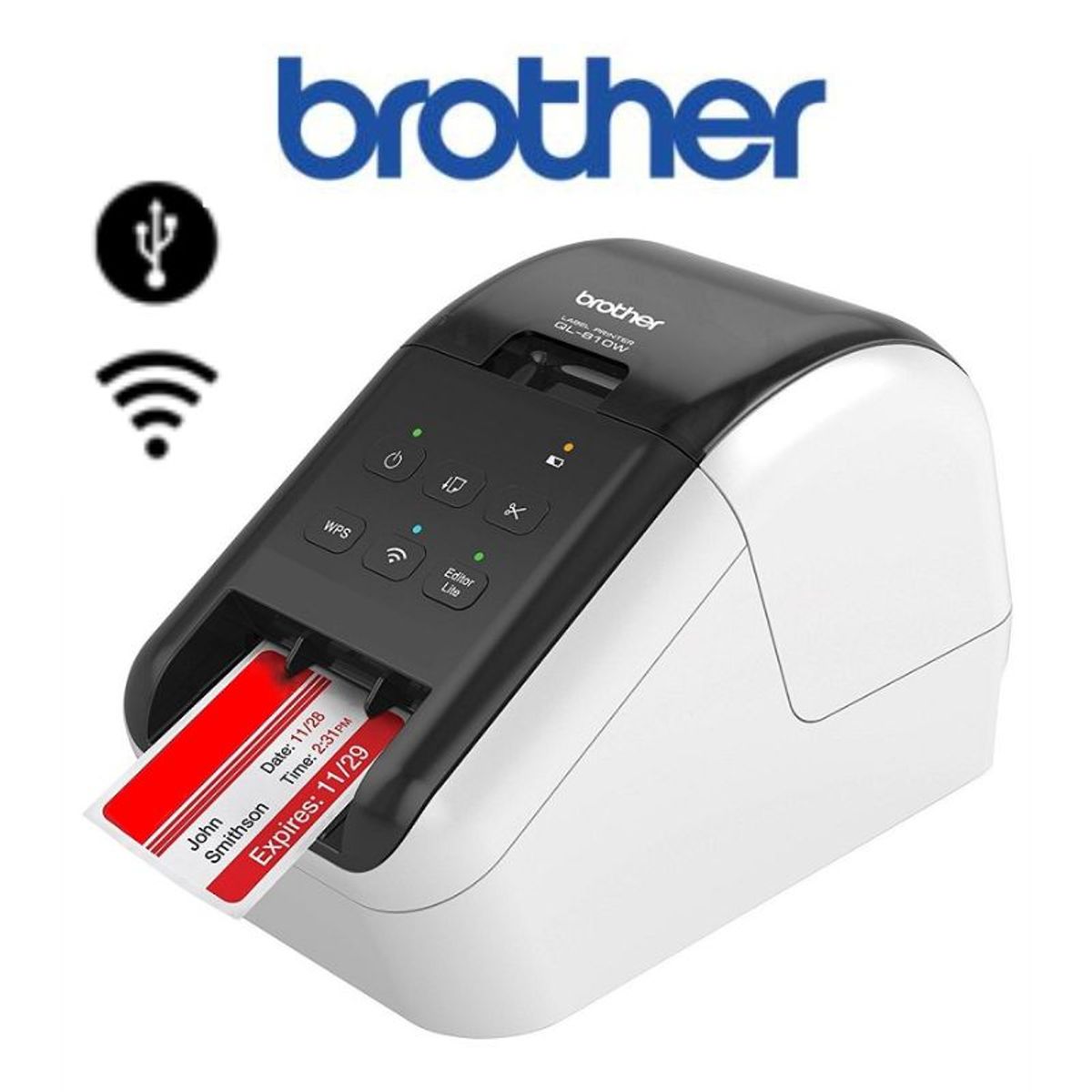 BROTHER - Etiquetadora Brother QL-810 Wifi - Impresora Termica