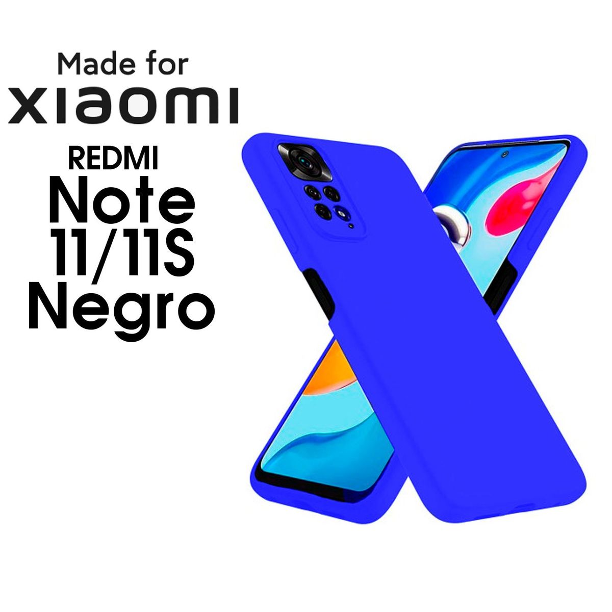 XIAOMI - Silicone Case Para Redmi Note 1111S Azul