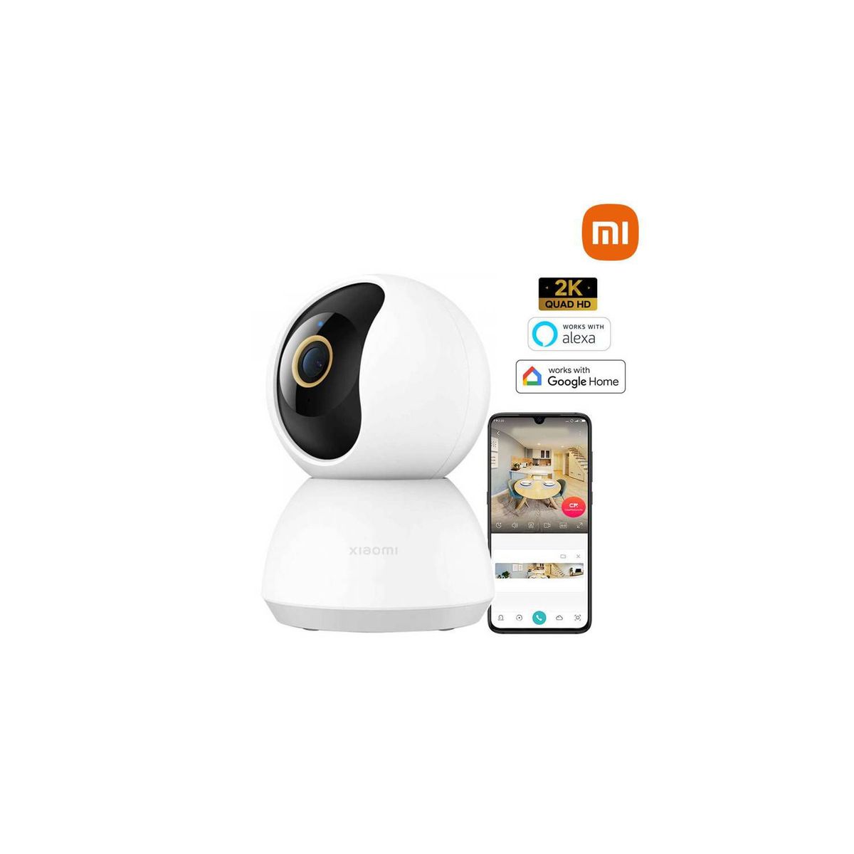 XIAOMI - Camara de Seguridad Xiaomi Smart C300 2K 360°