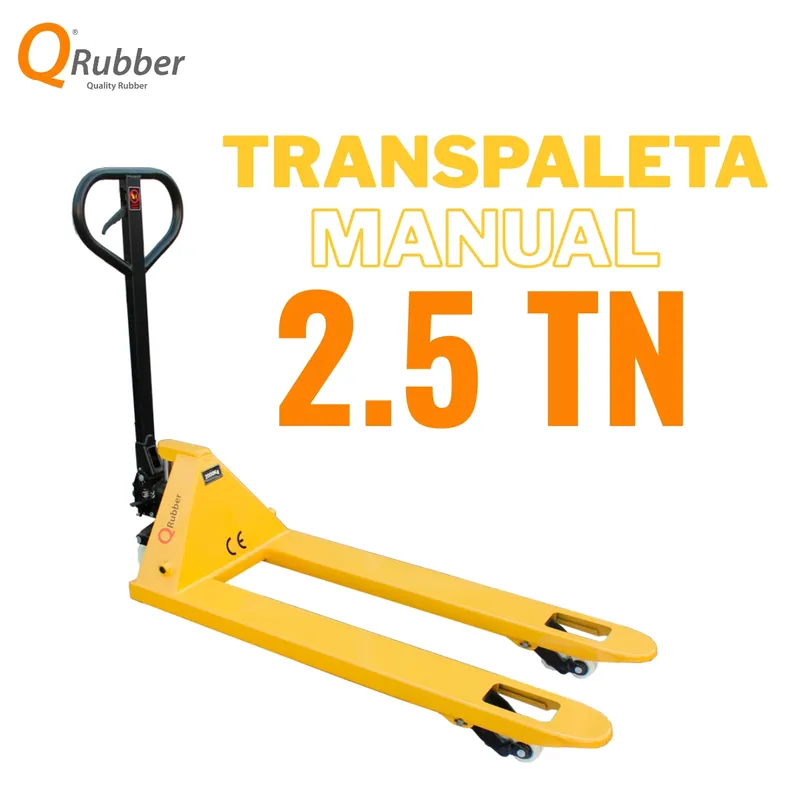 QRUBBER - Transpaleta manual carga 2.5 toneladas QRubber