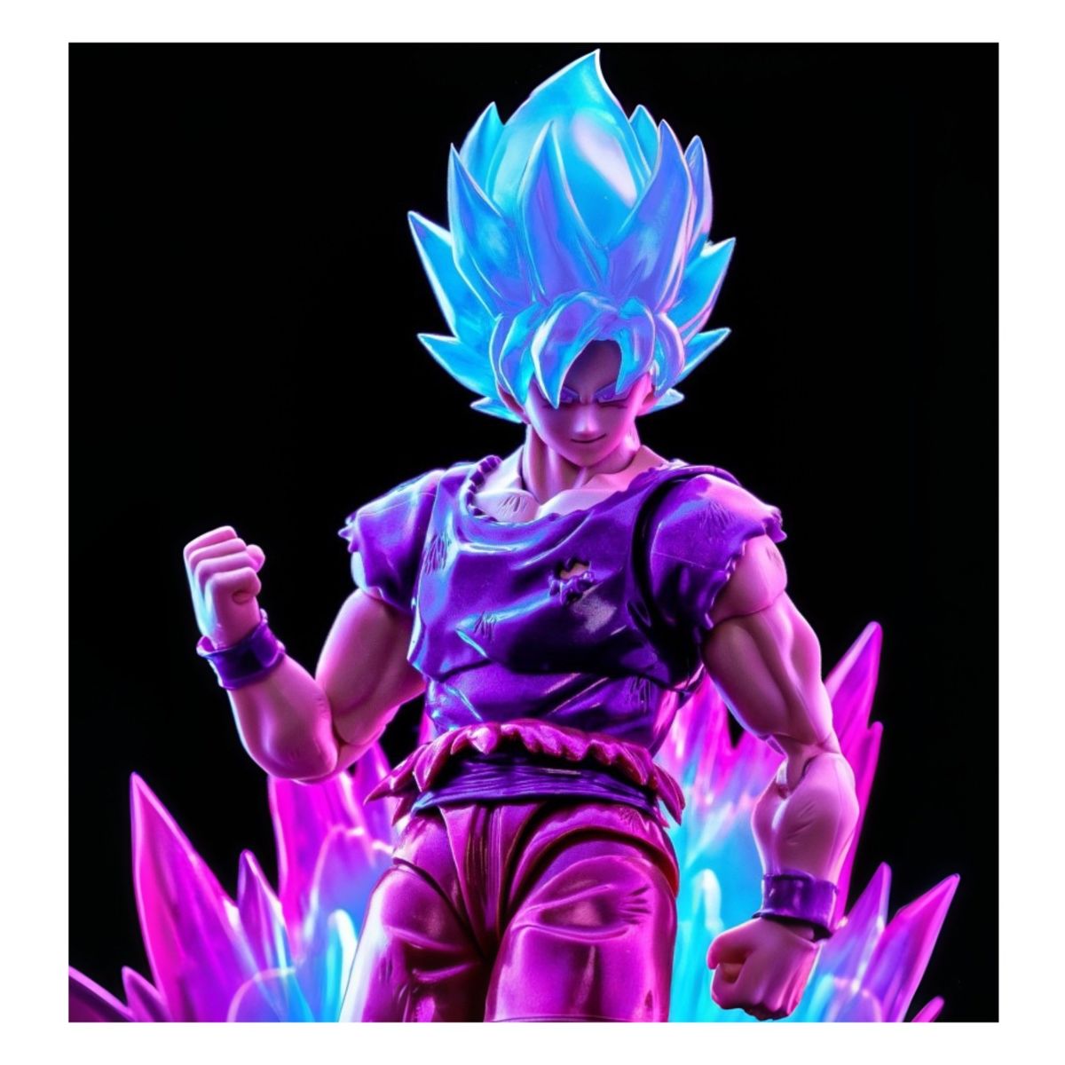 BANDAI - SDCC 2021 SH Figuarts SSJ God Goku Kaio-Ken Blue Evento