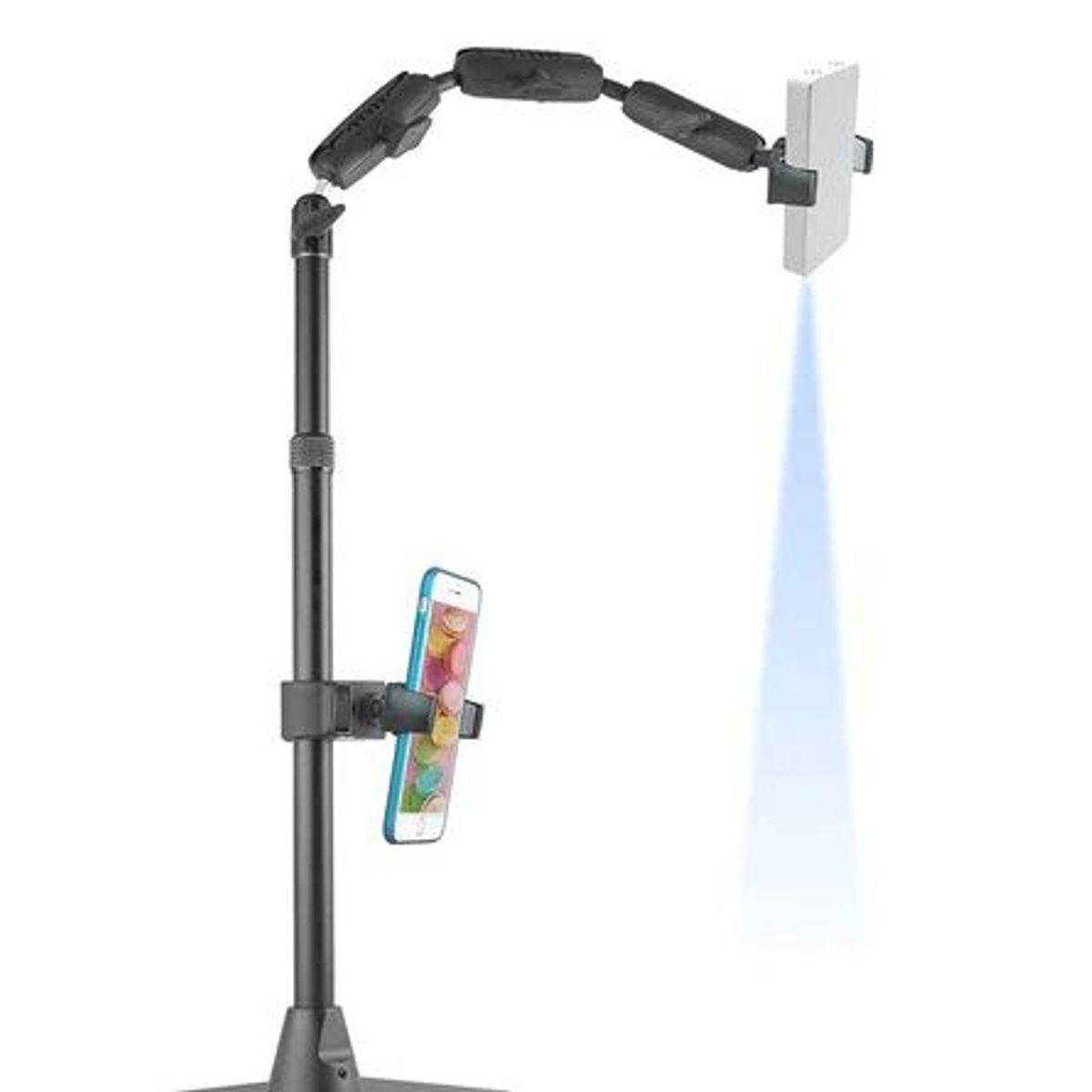 GENERICO - MONTECH-Soporte de escritorio con Base para 2 Celulares