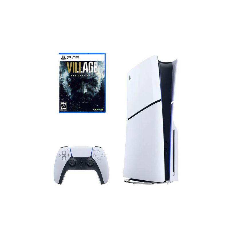 SONY - Consola Playstation 5 Slim Lectora de Discos + Resident Evil Village