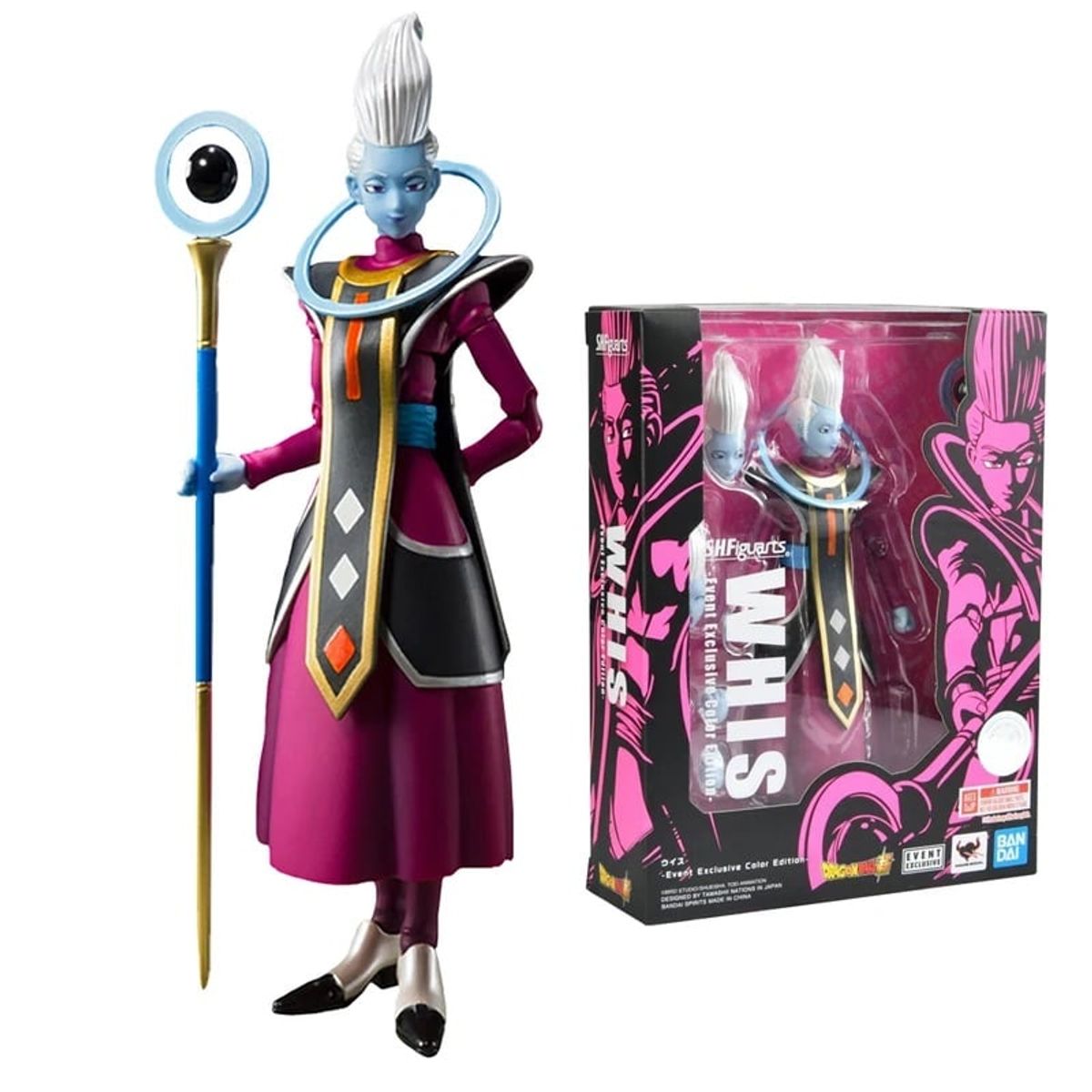 BANDAI - Figura Dragon Ball SH Figuarts Whis Dios de la Creacion