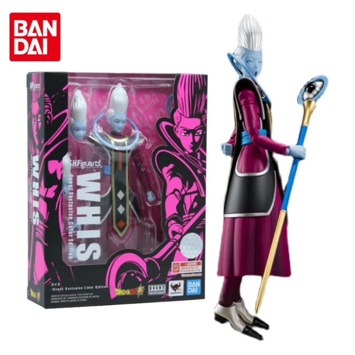 BANDAI - Figura Dragon Ball SH Figuarts Whis Dios de la Creacion