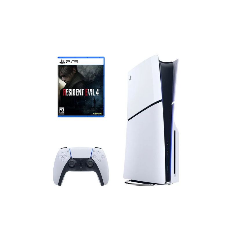 SONY - Consola Playstation 5 Slim Lectora de Discos + Resident Evil 4 Remake
