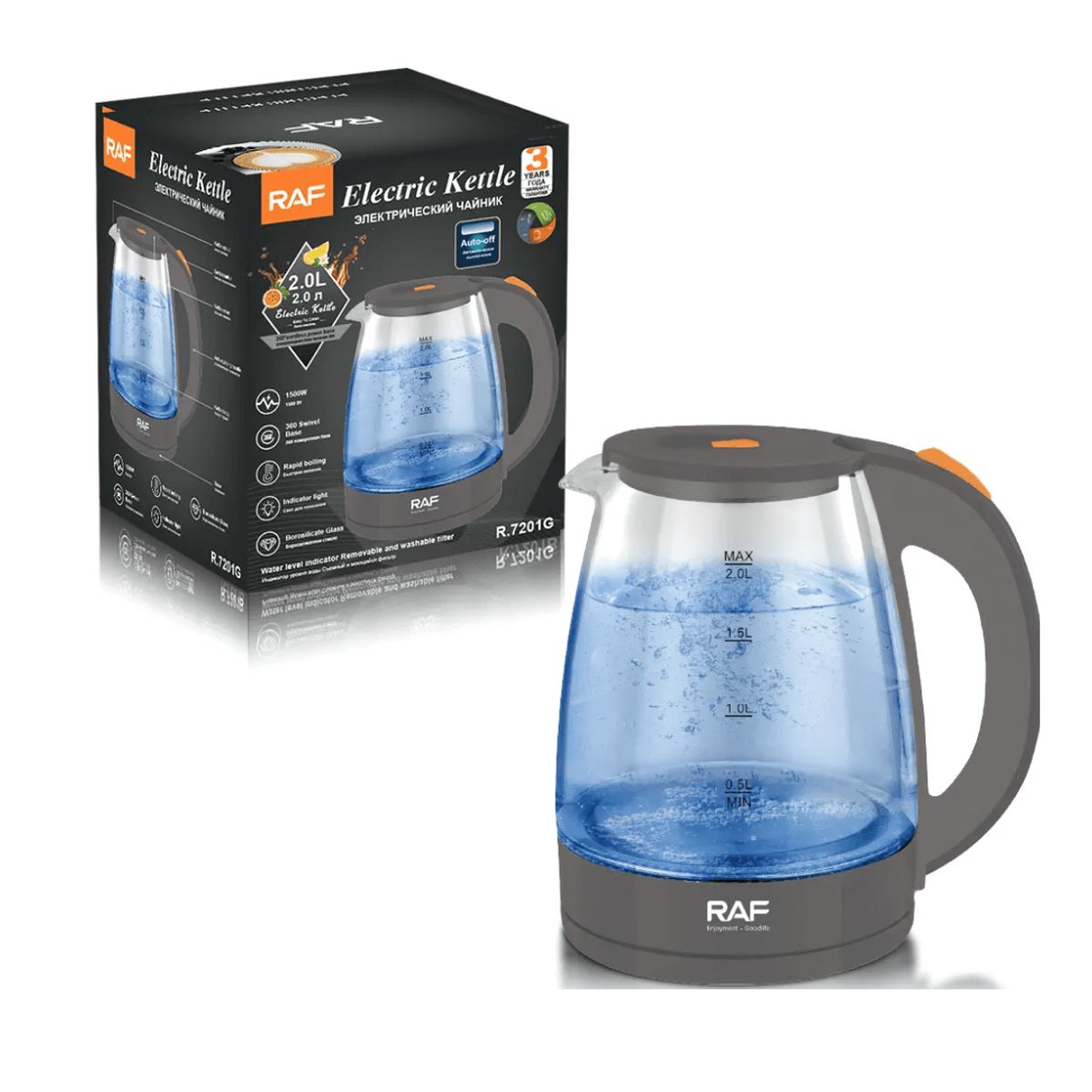 GENERICO - JARRA HERVIDORA DE VIDRIO 2L