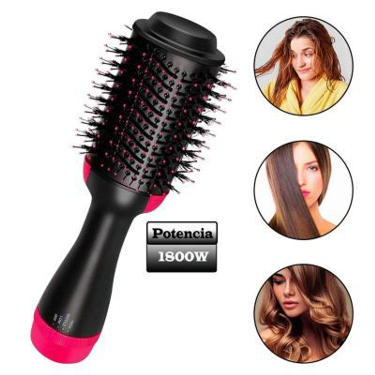 GENERICO - Cepillo Secador 3 en 1 Frizz-Free.