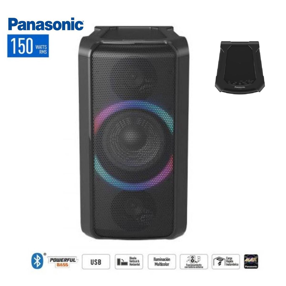 PANASONIC - Parlante Panasonic TMAX5EG ONE BOX con Bluetooth 150 Watts Negro