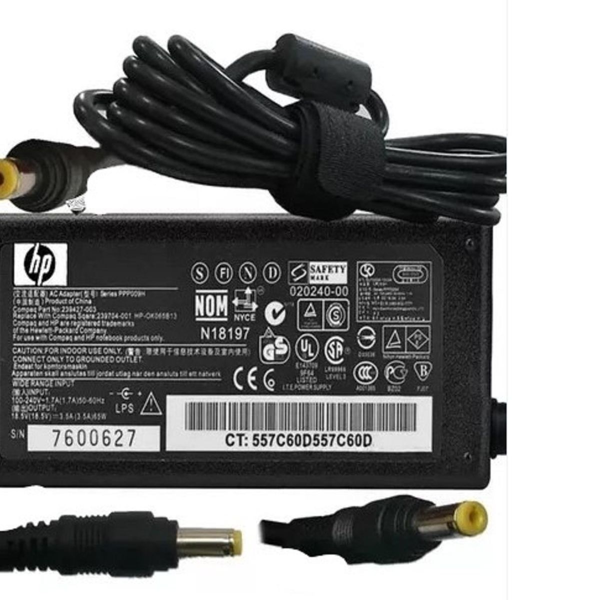 GENERICO - Cargador Genérico Para Laptop Hp 18-5V 3-5A