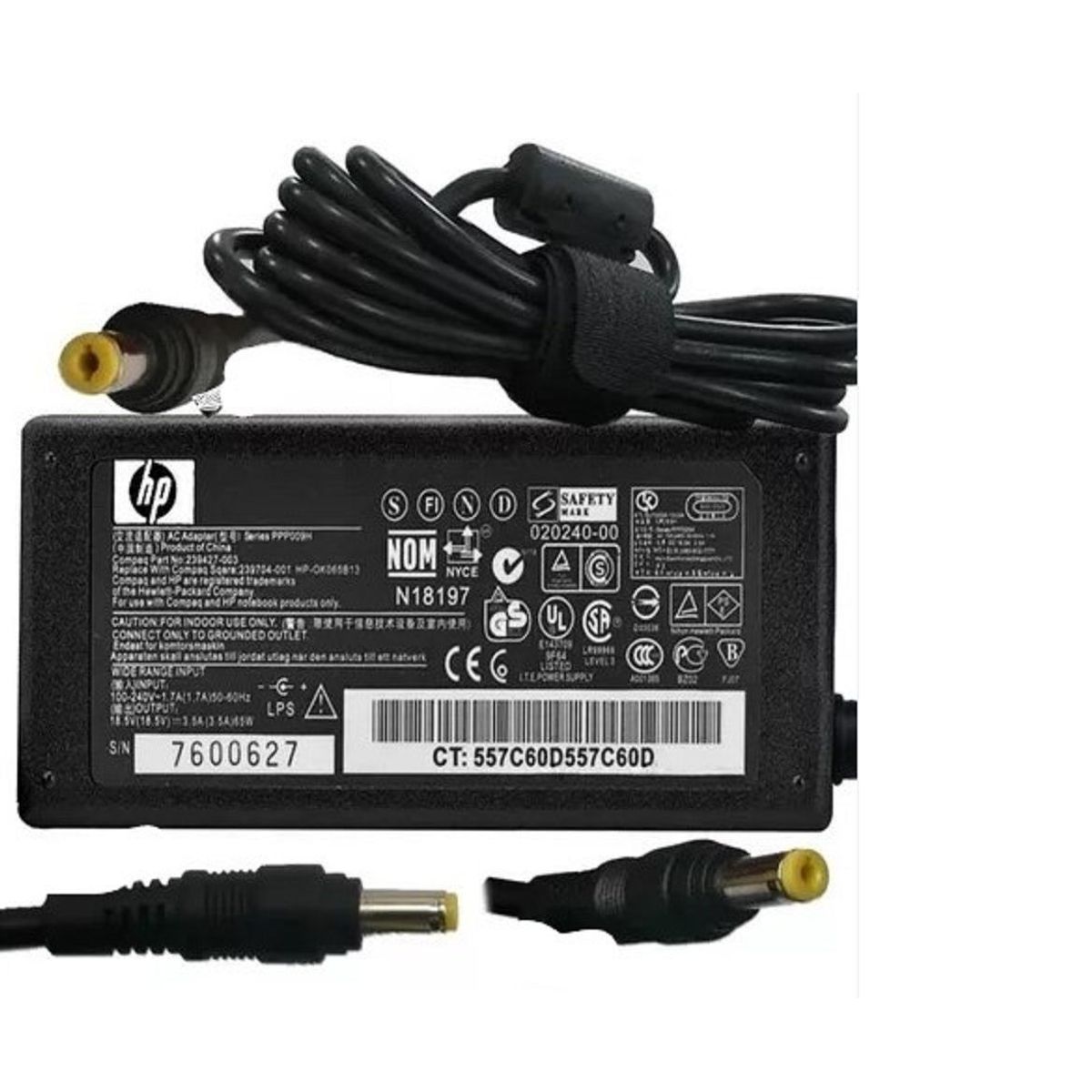 GENERICO - Cargador Genérico Para Laptop Hp 18-5V 3-5A