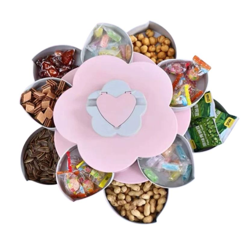 GENERICO - Organizador Multifuncional Decorativo Estilo Flor- ROSA