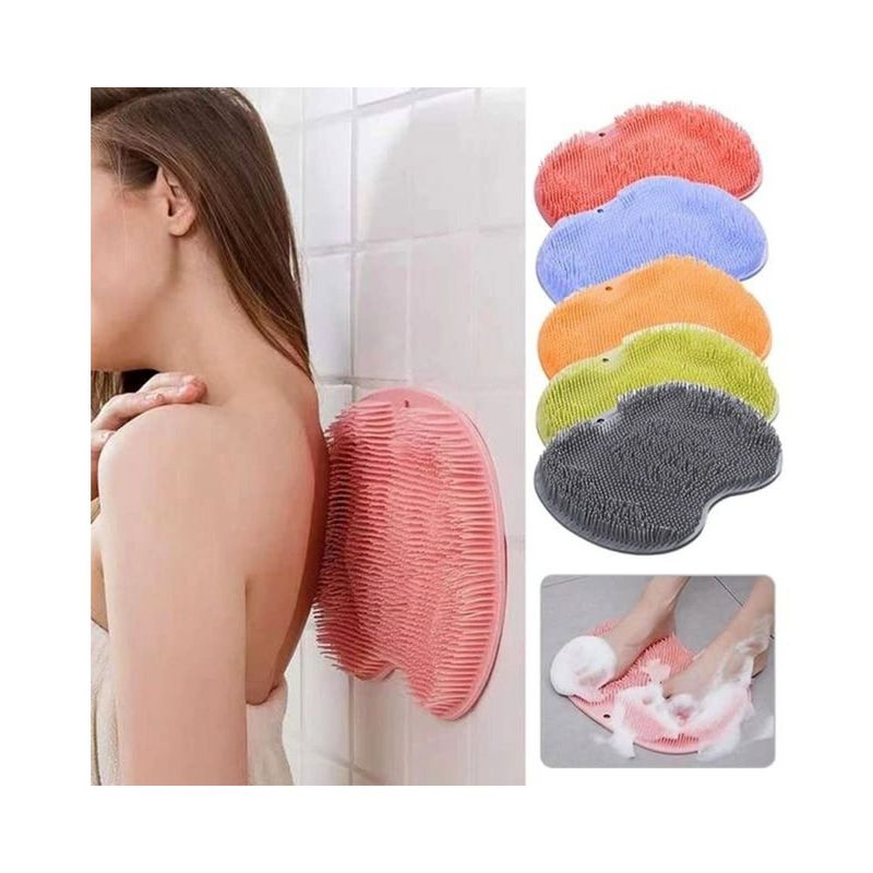 GENERICO - Almohadilla Baño Exfoliante de silicona para Ducha verde