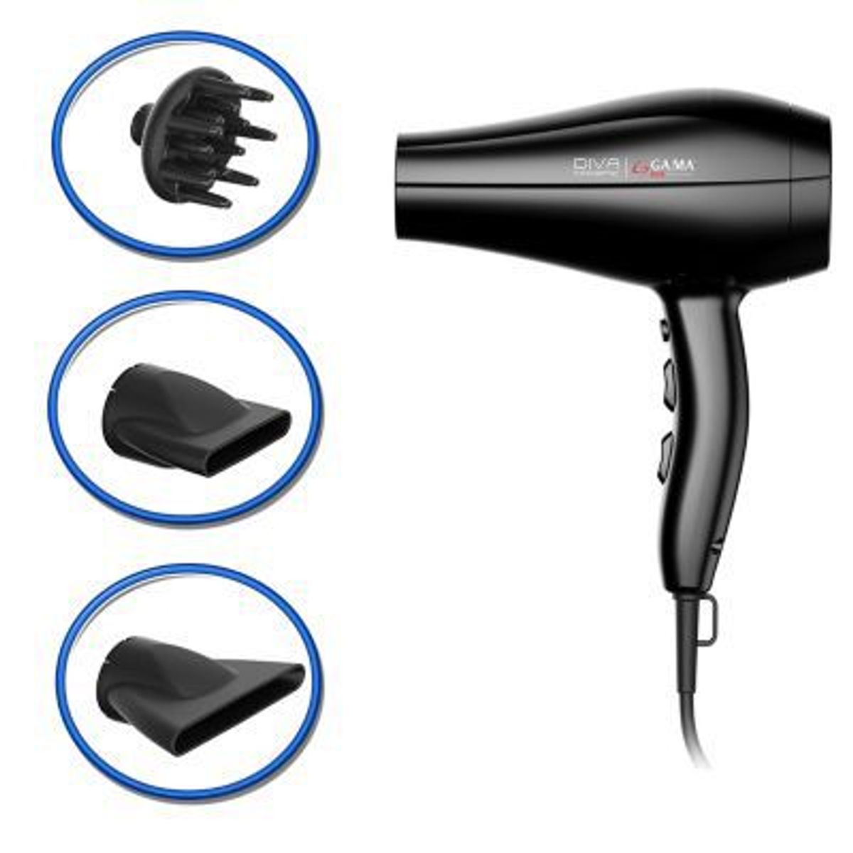 GAMA - Secadora de 2300W Diva Cerámica Motor AC Gama BECHD0000001825