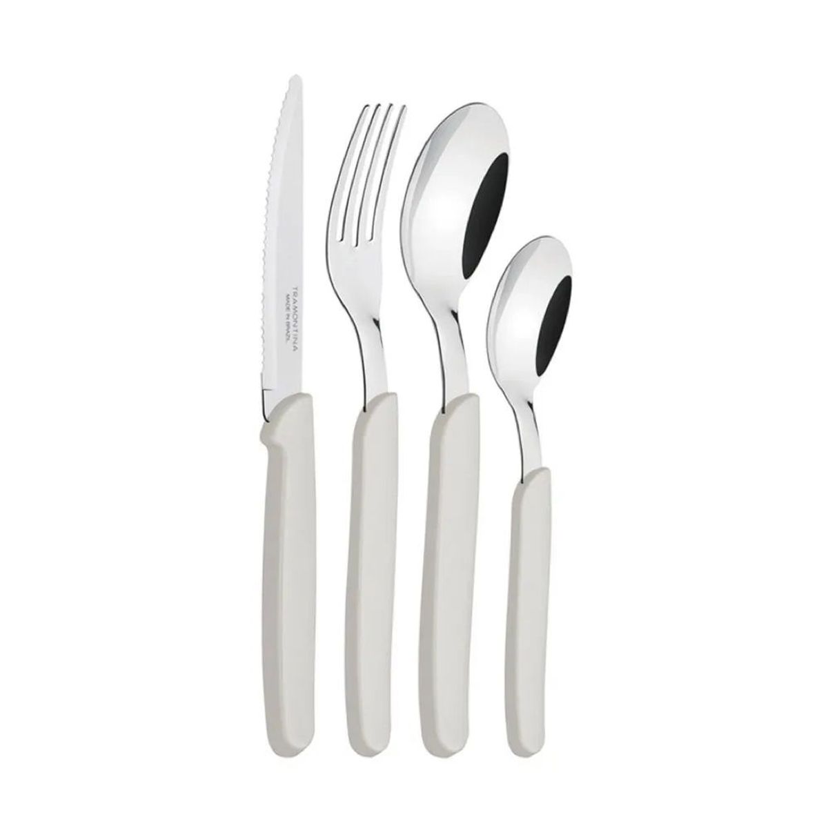 TRAMONTINA - Juego de Cubiertos Tramontina 24 Piezas Carmel - Blanco